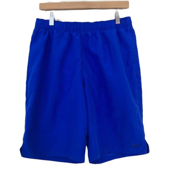 Nike Blue Bathing Suit Swim Trunks Sz M - Picture 1 of 8